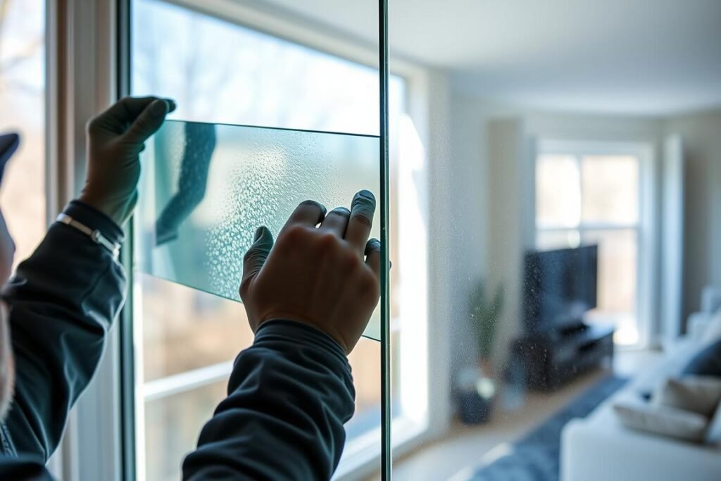 Low-E energy-efficient glass installation in a Silver Spring home